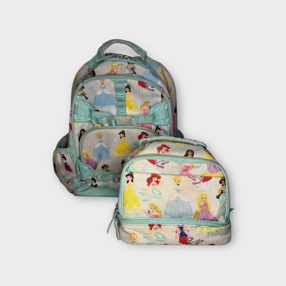 Pottery Barns Kids x Disney Princess Large Backpack & Lunchbox Set